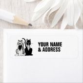 CAT ART RETURN ADRES ETIKETTERS ETIKET (Insitu)