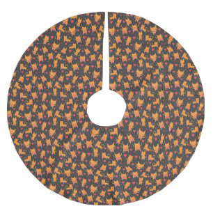 Cat Art Schattig kattenpatroon kinderachtig Kerstboom Rok
