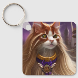 Cat Art Sleutelhanger