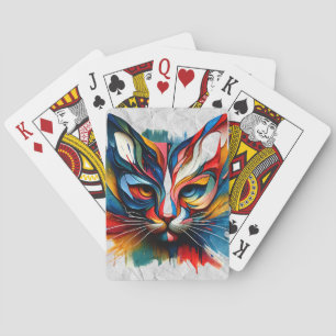 Cat Art speelkaarten – gedurfde en kleurrijke kata