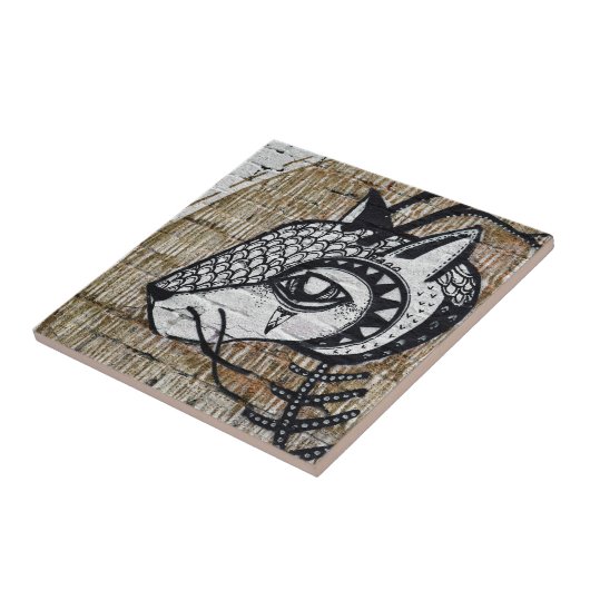 CAT ART TEGELTJE (Zijkant)