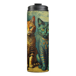 Cat Art Thermische Tumbler Thermosbeker