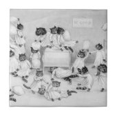 Cat Art van Louis Wain 1900 Tegeltje (Voorkant)