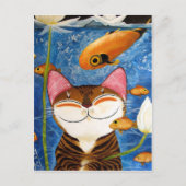 Cat Art - Water (5 elementen) Briefkaart (Voorkant)