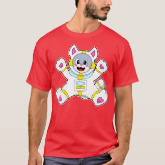 Cat as Astronaut in Costume T-shirt