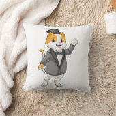 Cat as Groom with Ribbon Kussen (Deken)