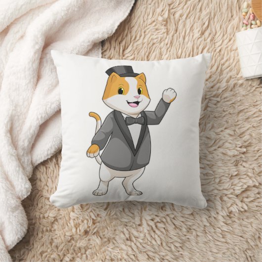 Cat as Groom with Ribbon Kussen (Deken)