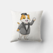 Cat as Groom with Ribbon Kussen (Achterkant)