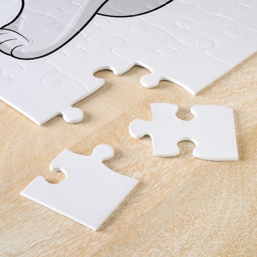 Cat as Painter with Paint brush Legpuzzel (Zijkant)