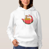 Cat as Surfer with Watermelon Hoodie (Voorkant)
