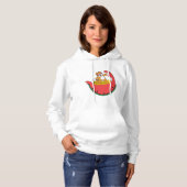 Cat as Surfer with Watermelon Hoodie (Voorkant volledig)
