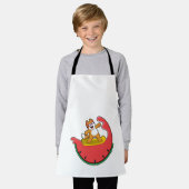 Cat as Surfer with Watermelon Schort (Gedragen)