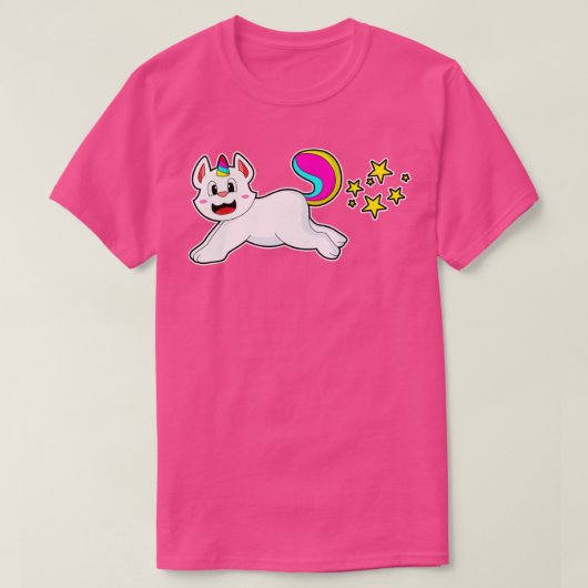 Cat as Unicorn T-shirt (Design voorkant)