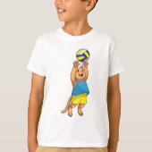 Cat as Volleyball player with Volleyball T-shirt (Voorkant)