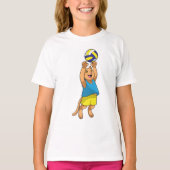 Cat as Volleyball player with Volleyball T-shirt (Voorkant)