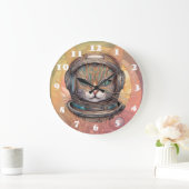 Cat Astronaut ingewikkeld gedetailleerde anime art Grote Klok (Huis)