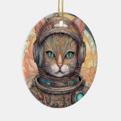 Cat Astronaut ingewikkeld gedetailleerde anime kun Keramisch Ornament (Rechts)