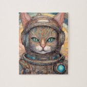 Cat Astronaut ingewikkeld gedetailleerde anime kun Legpuzzel (Verticaal)