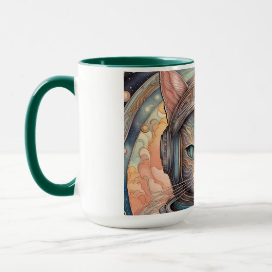 Cat Astronaut ingewikkeld gedetailleerde anime kun Mok (Links)