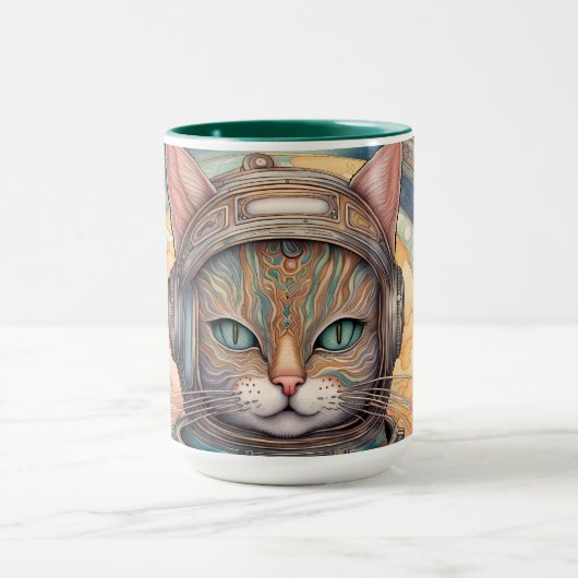 Cat Astronaut ingewikkeld gedetailleerde anime kun Mok (Midden)