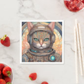 Cat Astronaut ingewikkeld gedetailleerde anime kun Servet (Insitu)