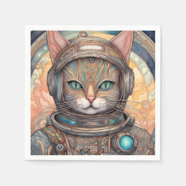 Cat Astronaut ingewikkeld gedetailleerde anime kun Servet