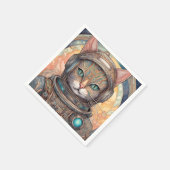 Cat Astronaut ingewikkeld gedetailleerde anime kun Servet (Hoek)