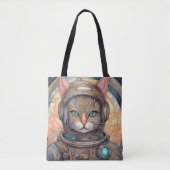 Cat Astronaut ingewikkeld gedetailleerde anime kun Tote Bag (Voorkant)