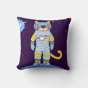 CAT ASTRONAUT RUIMTE-kussens Kussen