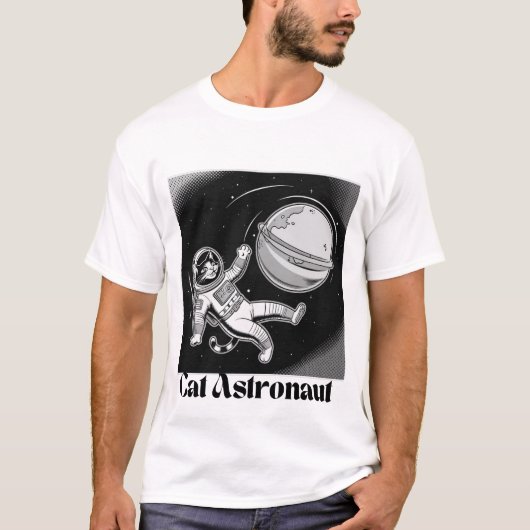 Cat Astronaut T-shirt (Voorkant)