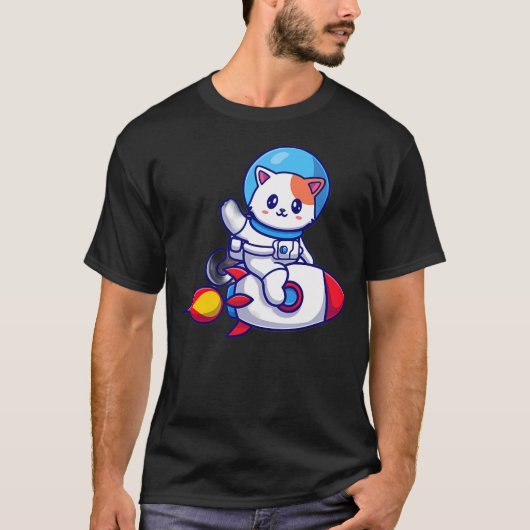 Cat Astronaut T-shirt (Voorkant)