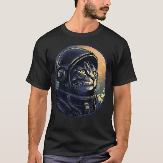 Cat Astronaut T-shirt (Voorkant)