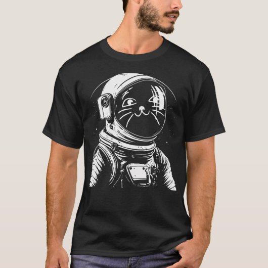 Cat Astronaut T-shirt (Voorkant)