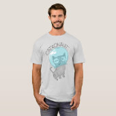 Cat Astronaut T-Shirt (Voorkant volledig)