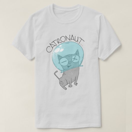 Cat Astronaut T-Shirt (Design voorkant)