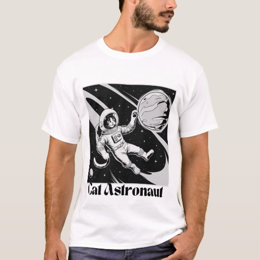 Cat Astronaut T-shirt (Voorkant)