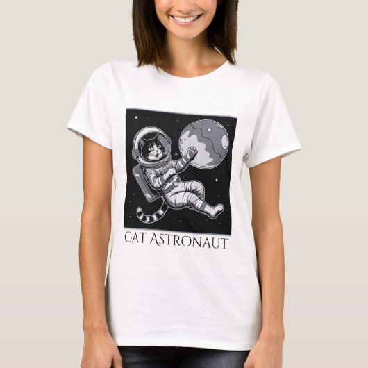 Cat Astronaut T-shirt (Voorkant)