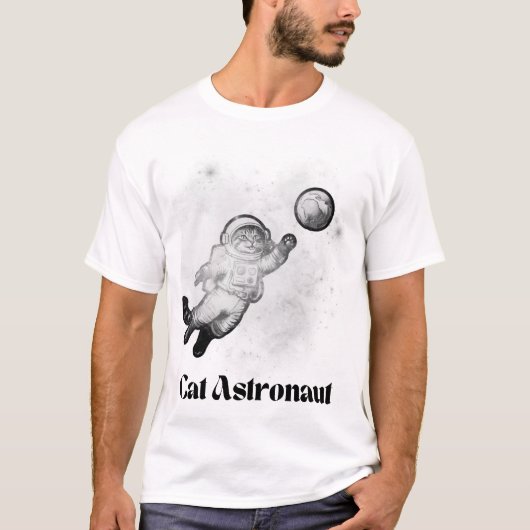 Cat Astronaut T-shirt (Voorkant)