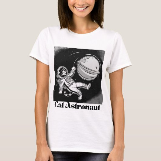 Cat Astronaut T-shirt (Voorkant)