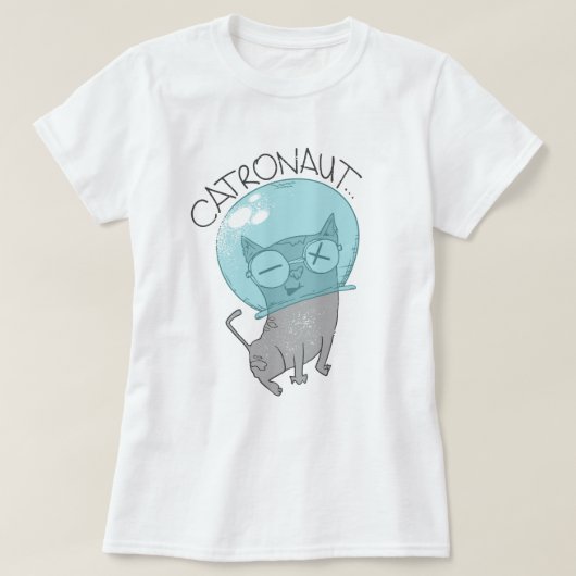 Cat Astronaut T-Shirt (Design voorkant)