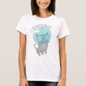 Cat Astronaut T-Shirt (Voorkant)
