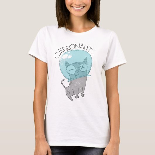 Cat Astronaut T-Shirt (Voorkant)