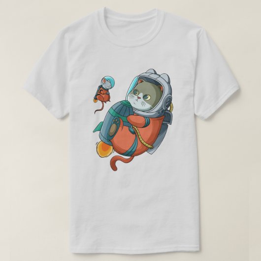 Cat Astronaut T-Shirt (Design voorkant)