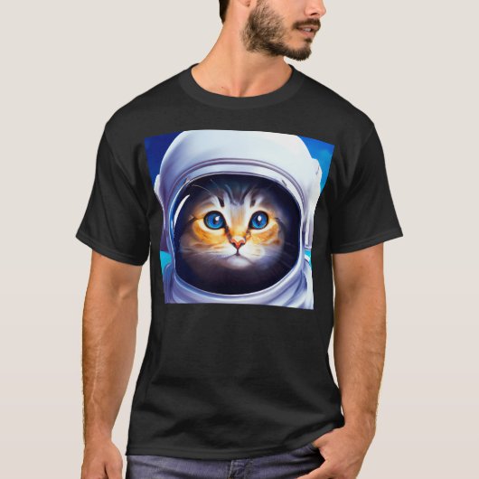 Cat Astronaut T-shirt (Voorkant)
