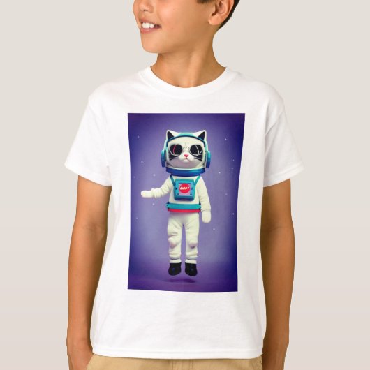 Cat Astronaut T-shirt (Voorkant)