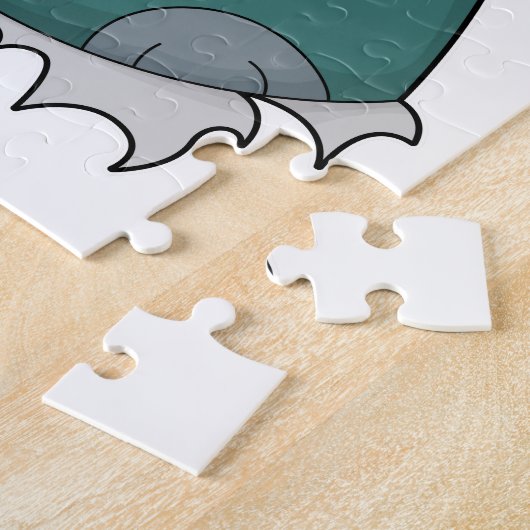 Cat at Poker with Poker cards Legpuzzel (Zijkant)