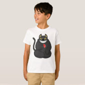 Cat at Poker with Poker cards T-shirt (Voorkant volledig)