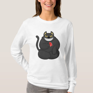Cat at Poker with Poker cards T-shirt