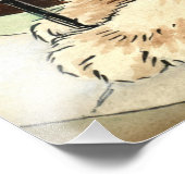 Cat at work with glasses by Louis Wain Foto Afdruk (Hoek)