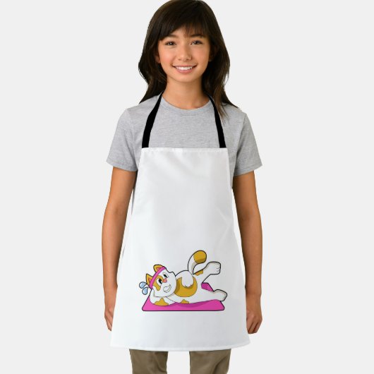 Cat at Yoga Stretching exercise Schort (Insitu)